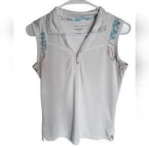 Pebble Beach Women's White Sleeveless Top